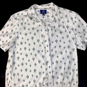 Mens collard cactus shirt!